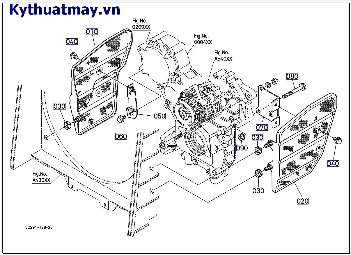 nắp đậy bên hông mui ( nắp ca bô) (mới) 10001 đến 49999